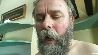 Lustful fat a guy ' s cock